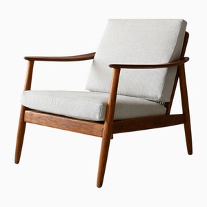 Swedish Teak Armchair by Folke Ohlsson for Dux, 1960s