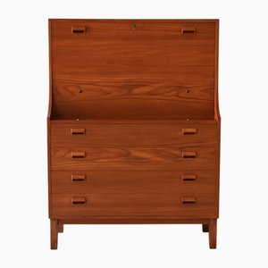 Vintage Danish Secretary in Teak by Børge Mogensen for Søborg Møbler, 1960s