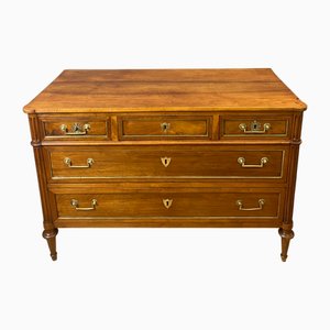 Cassettiera Luigi XVI in noce, 1780