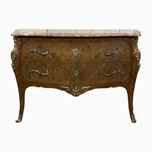 Louis XV Style Chest of Drawers in Rosewood and Oak, 1950s