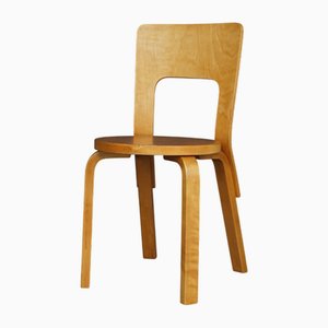 Modell 66 Beistellstuhl von Alvar Aalto für Artek, 1940er