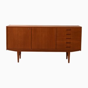 Enfilade Vintage Scandinave avec Tiroirs et Poignées Elliptiques, 1960s