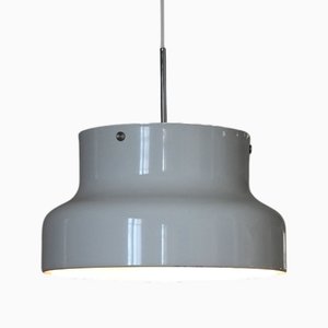 White Bumling Ceiling Lamp by Anders Pehrson for Ateljé Lyktan, 1960s