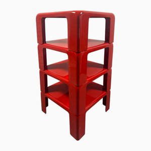 Space Age Gatti Shelves or Side Tables by Mario Bellini for C&B Italia, 1968, Set of 4