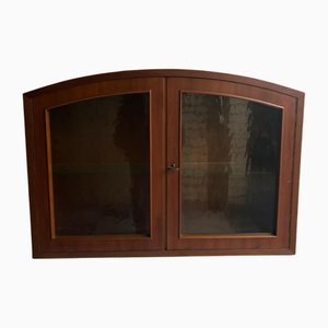 Credenza vintage in legno e vetro, 1968