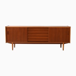 Trio Sideboard in Teak and Oak by Nils Jonsson for Hugo Troeds, 1960s