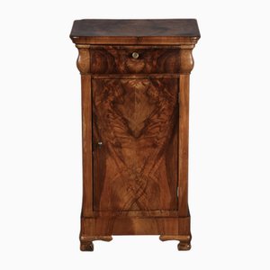 Antique Biedermeier Bedside Table in Walnut, 1830