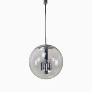 Large Pendant Light with Extension Rods from Glashütte Limburg, 1980s