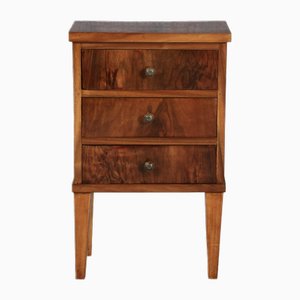 Small Antique Bedside Table in Walnut, 1800