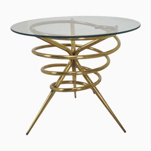 Hollywood Regency Gilded Sheaf of Wheat Coffee Table in the style of Coco Chanel, 1970s