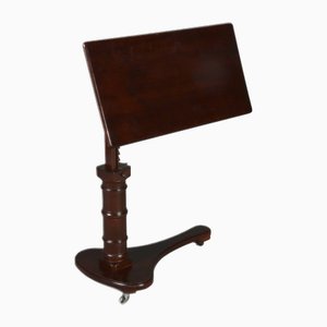 Table de Chevet Victorienne Antique à Hauteur Ajustable, 1900