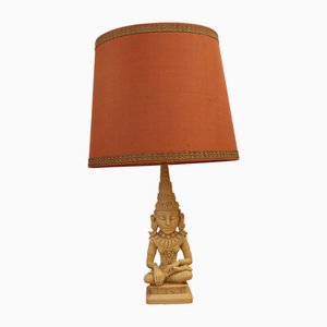 Santini zugeschriebene Lampe mit Young Buddha Skulptur aus Oxiolit, 1960er