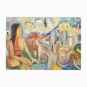 Mario Salmaso, New Horizons, Italy, 1964, Oil on Canvas