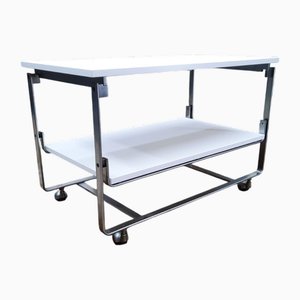 Space Age Flat Steel Bar Cart attributed to Horst Brüning for Kill International, 1960s