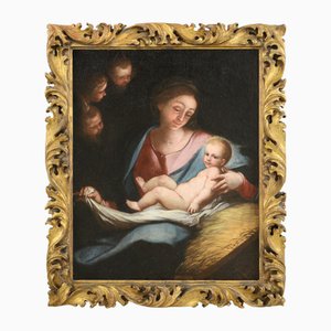 Anton Maria Piola, Vierge à l'Enfant, Années 1700, Huile sur Toile, Célèbre