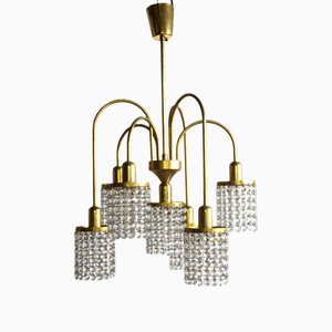 Mid-Century Crystal Chandelier, 1960s