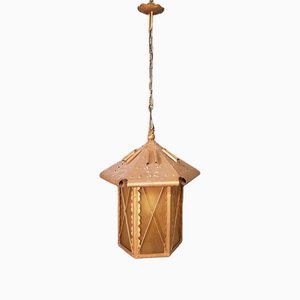 Große Außen-Deckenlampe aus Metall