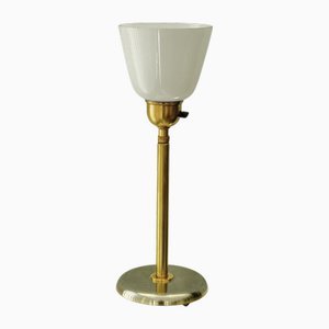 Model 15505 Table Lamp in Brass and Steel by Harald Notini for Böhlmarks, Sweden, 1940s