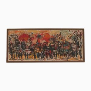 Huile sur Panneau, Sven Olsson, Från Leningrad, 1960s, Encadré