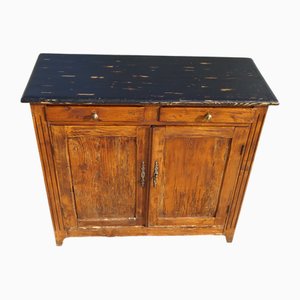Vintage Parisian Pine Buffet, 1890s