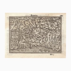 Miniaturkarte von Piemont, 16. Jh.