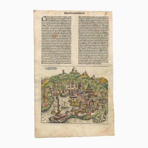 Prospekt von Genua in zeitgenössischer Farbe