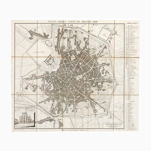Plan von Mailand, Anfang 19. Jh.