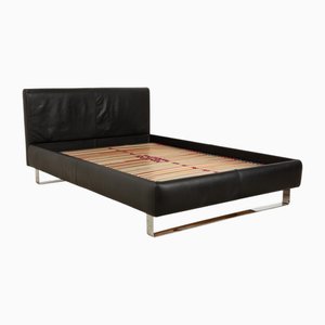 Leather Bed in Black by Christine Kröncke