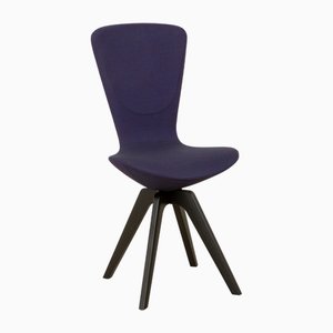 Sedia in tessuto viola in quercia