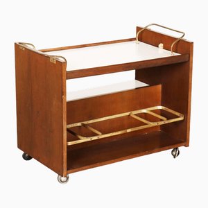 Desserte de Cuisine Vintage en Placage de Noyer Stratifié, 1970s