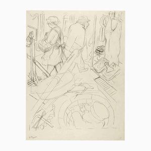 Georges Grosz, Straßenszene in Berlin, 1926, Papier