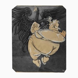 Gabriele Galantara, Pesadillas, Acuarela sobre Cartón