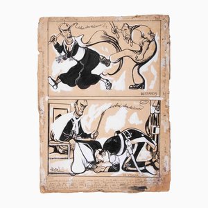 Gabriele Galantara, He Who Holds..., Cardboard