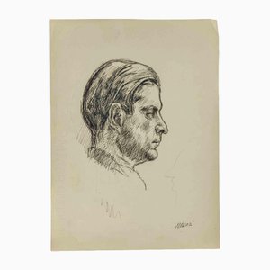 Mino Maccari, Portrait, 1930, Pen on Paper