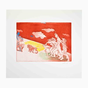 Sandro Chia, Swimmers, 1990s, Etching