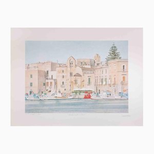 Rosanna Cattaneo, When the Port Is Silent, 1990er, Lithographie