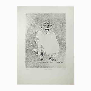 Sergio Barletta, Homo Ludens, 1960er, Radierung