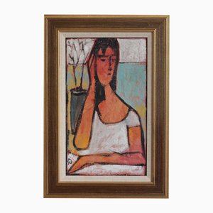 Echoes of the Atelier XI, 1980s, Acrylic on Canvas, Framed