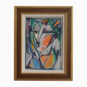 Echoes of the Atelier X, anni '80, Acrilico su tavola, con cornice