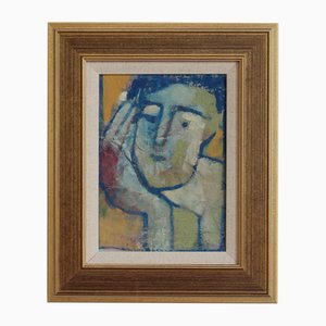 Echi dell'Atelier VIII, anni '80, Acrilico su tela, con cornice