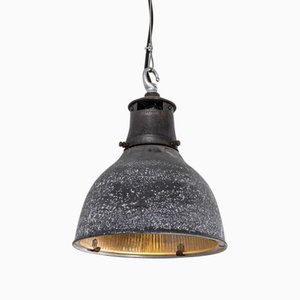 Mottled Prismatic Pendant Lamp from Holophane, 1940s