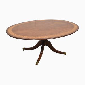 Tavolo da pranzo ovale in stile Regency in mogano, fine XIX secolo