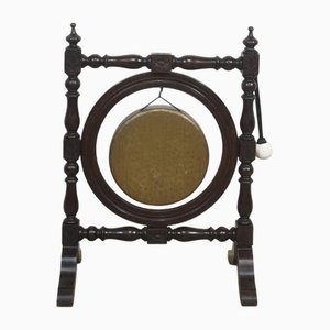 Oak and Brass Dinner Gong, 1890s