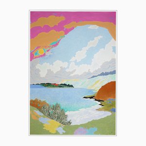 Alexandra Czierpka, An Attempt to Decipher the Fragile Positive, 2025, Painting and Oil Crayon on Watercolor Paper