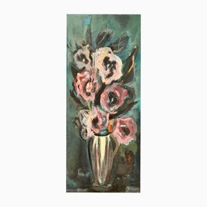 William Goliasch, Fiori in un vaso, Olio su tela