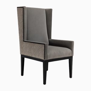 Lounge Chair in Grey Fabric