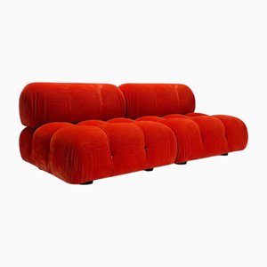 Modulares Vintage Sofa aus Original Samt von Mario Bellini für C&B Italia, 1973, 2er Set