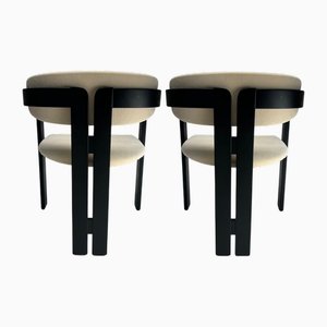 Vintage Italian Wooden Chairs, 1960s, Set of 2