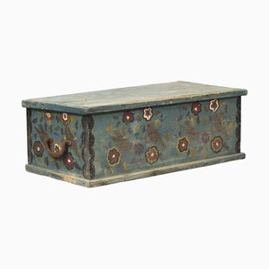 Painted Folk Art Marriage Chest