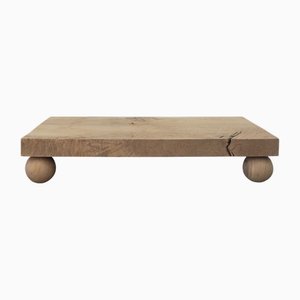 Orbis Coffee Table in Hand-Carved European Oak by WDSTCK Studio